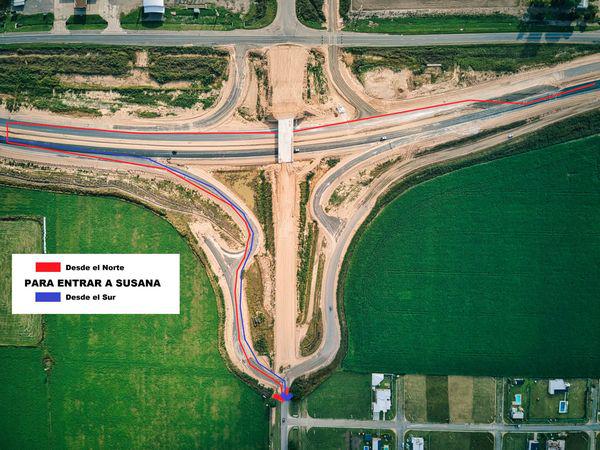 Susana - Ingreso a la localidad -