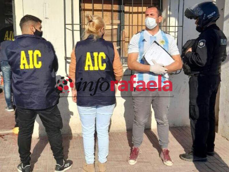El allanamiento en que fue detenido Brian A.