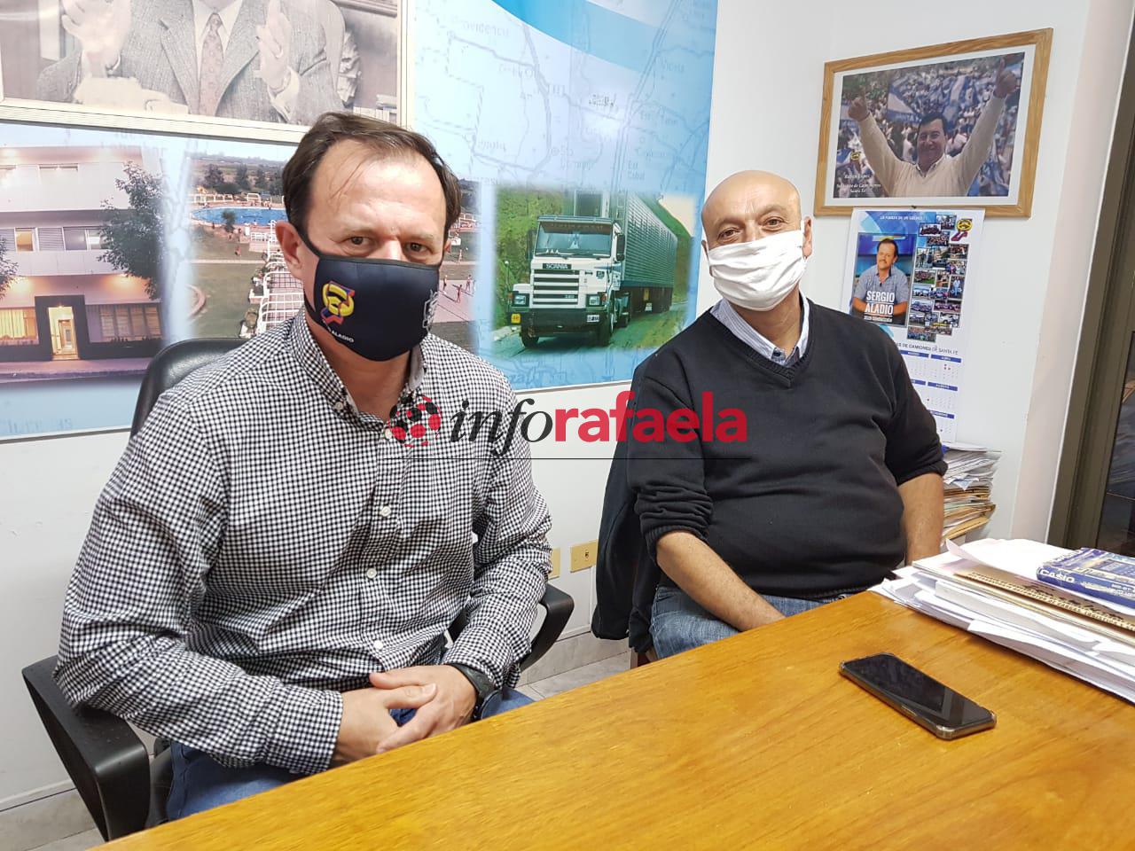 Sergio aladio y Norman Waibsnaider - Sindicato de camioneros de Santa Fe