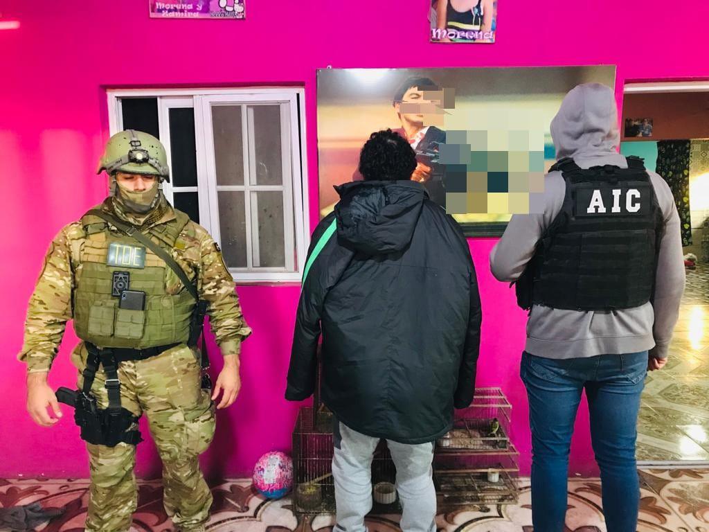 El Viejo Cantero al momento de ser detenido