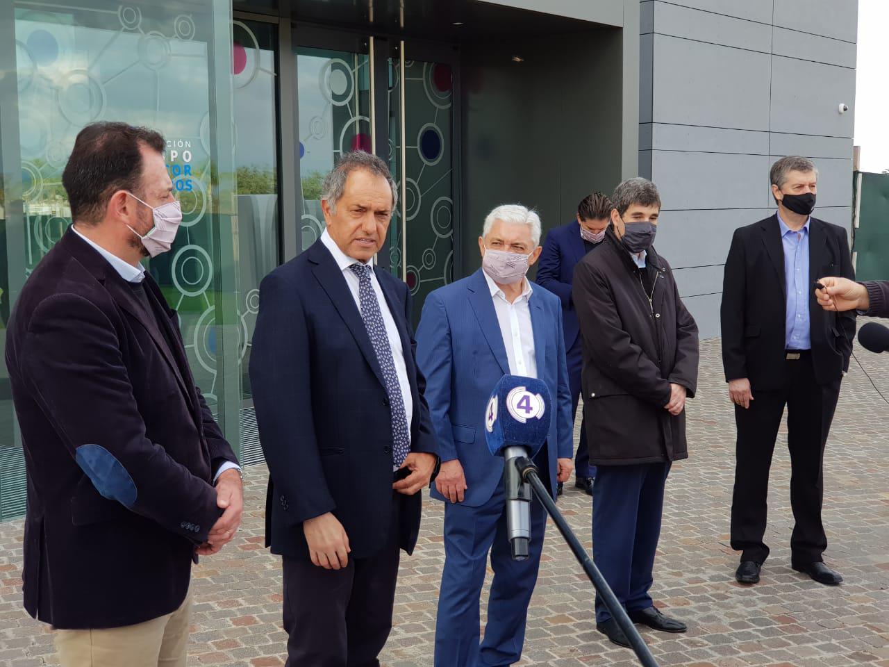 El Grupo Sancor Seguros recibió a Scioli en una visita institucional