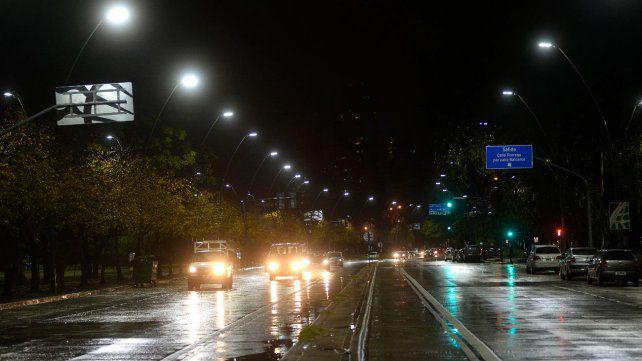 ciudad noche lluvia santa fe