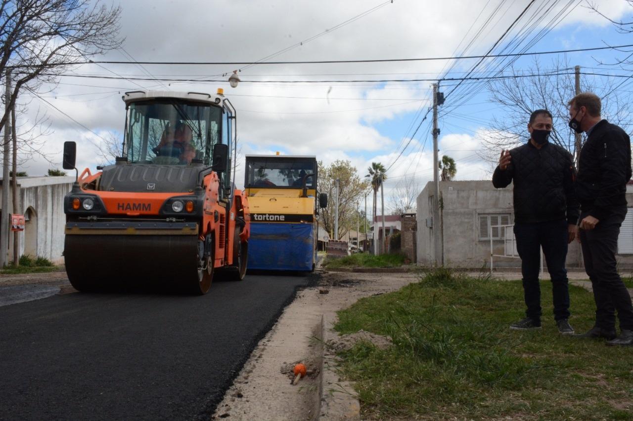Gonzalo Toselli recorrió obras en la ciudad