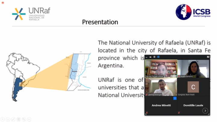 Congreso Mundial del ICSB: el rector de la UNRaf junto a colegas alemanes recibieron el premio al mejor paper de América