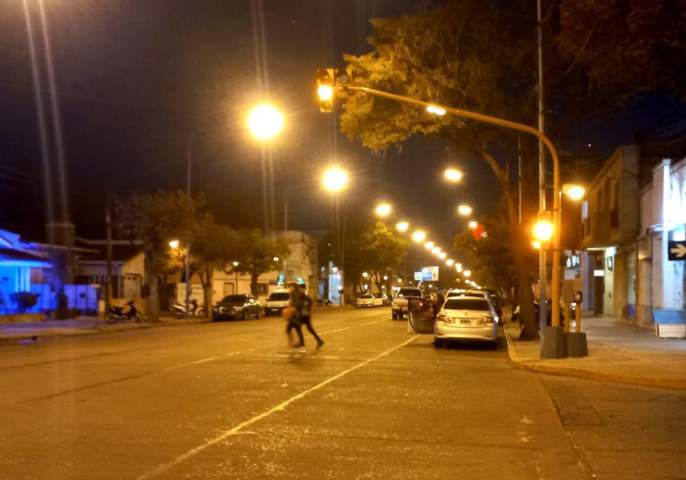 semáforos av santa fe noche