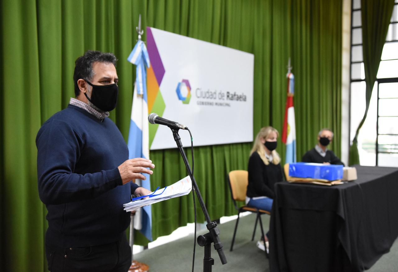 Diego Martino - Municipalidad de Rafaela - Apertura de licitaciones con ofertas para la concreción del proyecto de reformas de veredas del microcentro