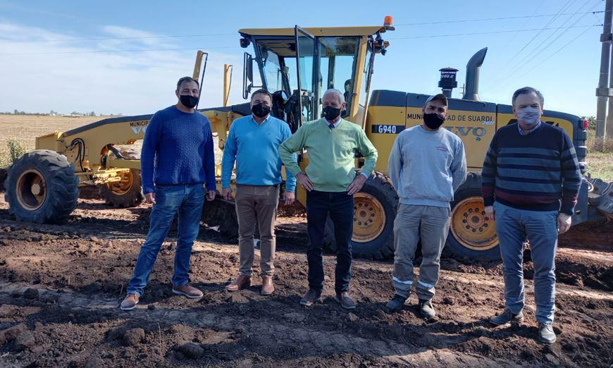 El senador Michlig y el diputado González visitaron Suardi 