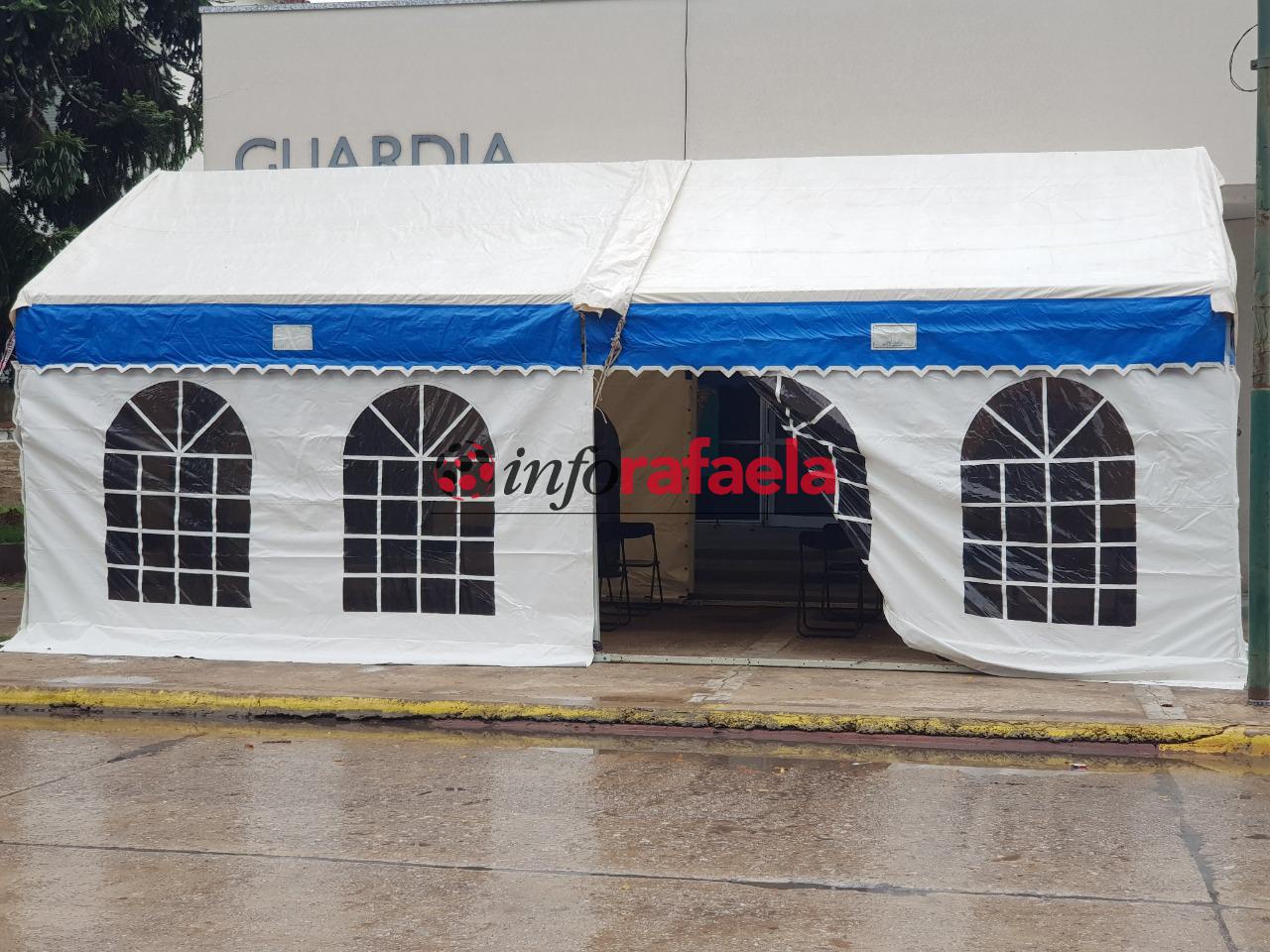 Rafaela septuplicó el promedio de contagios semanales desde abril - Carpas de vacunación - Rafaela -