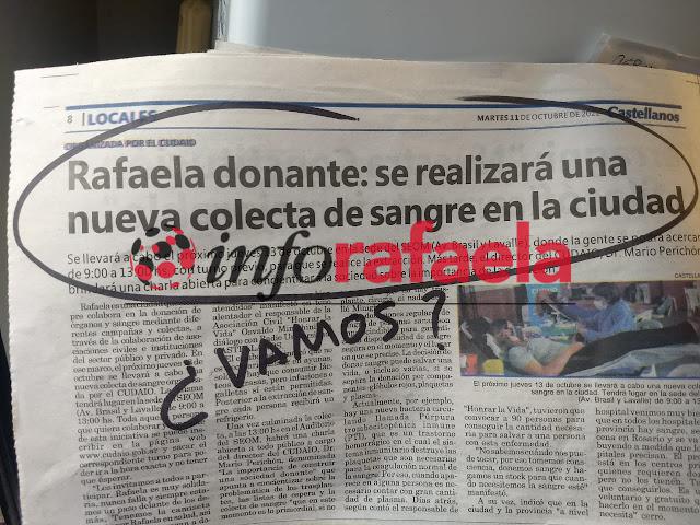 Donacion sangre Rafaela