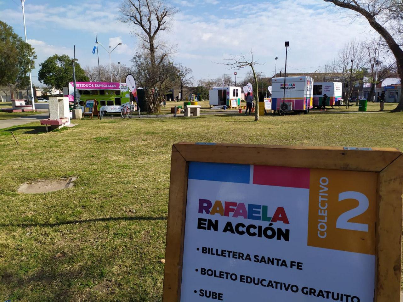 Rafaela en Acción se encuentra en la Plaza de la Democracia