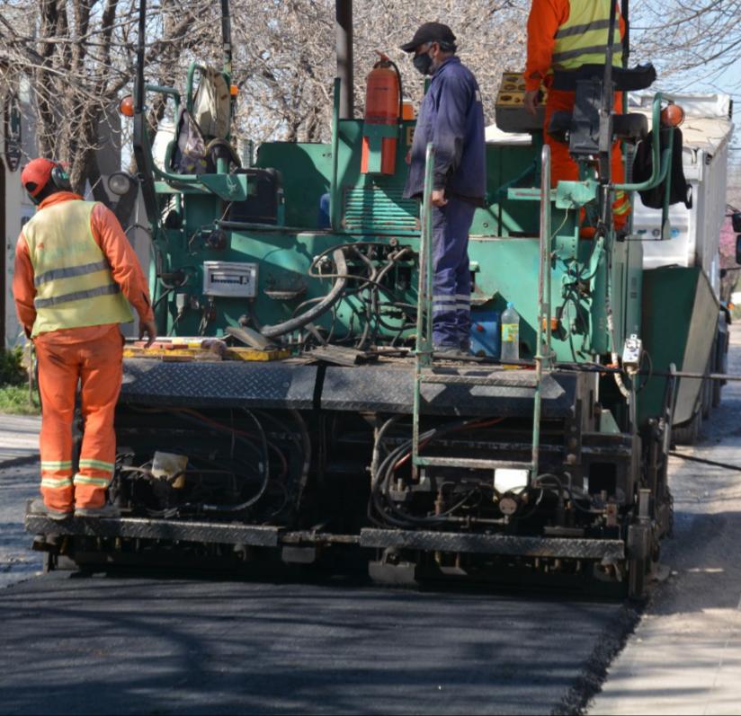 La Municipalidad de Sunchales  finaliza otra etapa de pavimentación 