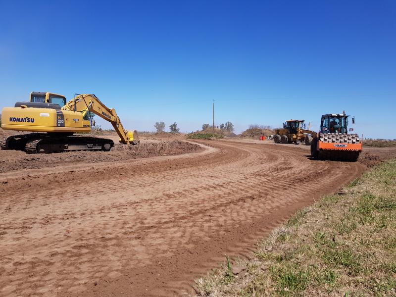 Obra de rotonda en Sastre - Obra - Ruta - 