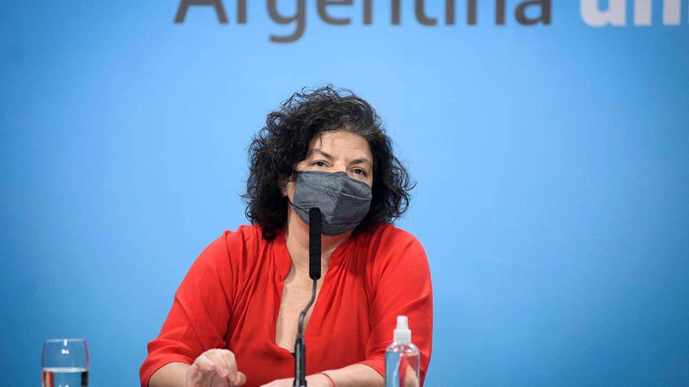 La Ministra de Salud dijo que "se priorizará" completar el esquema de vacunación y afirmó que no hay circulación "predominante" de la variante Delta de Coronavirus.