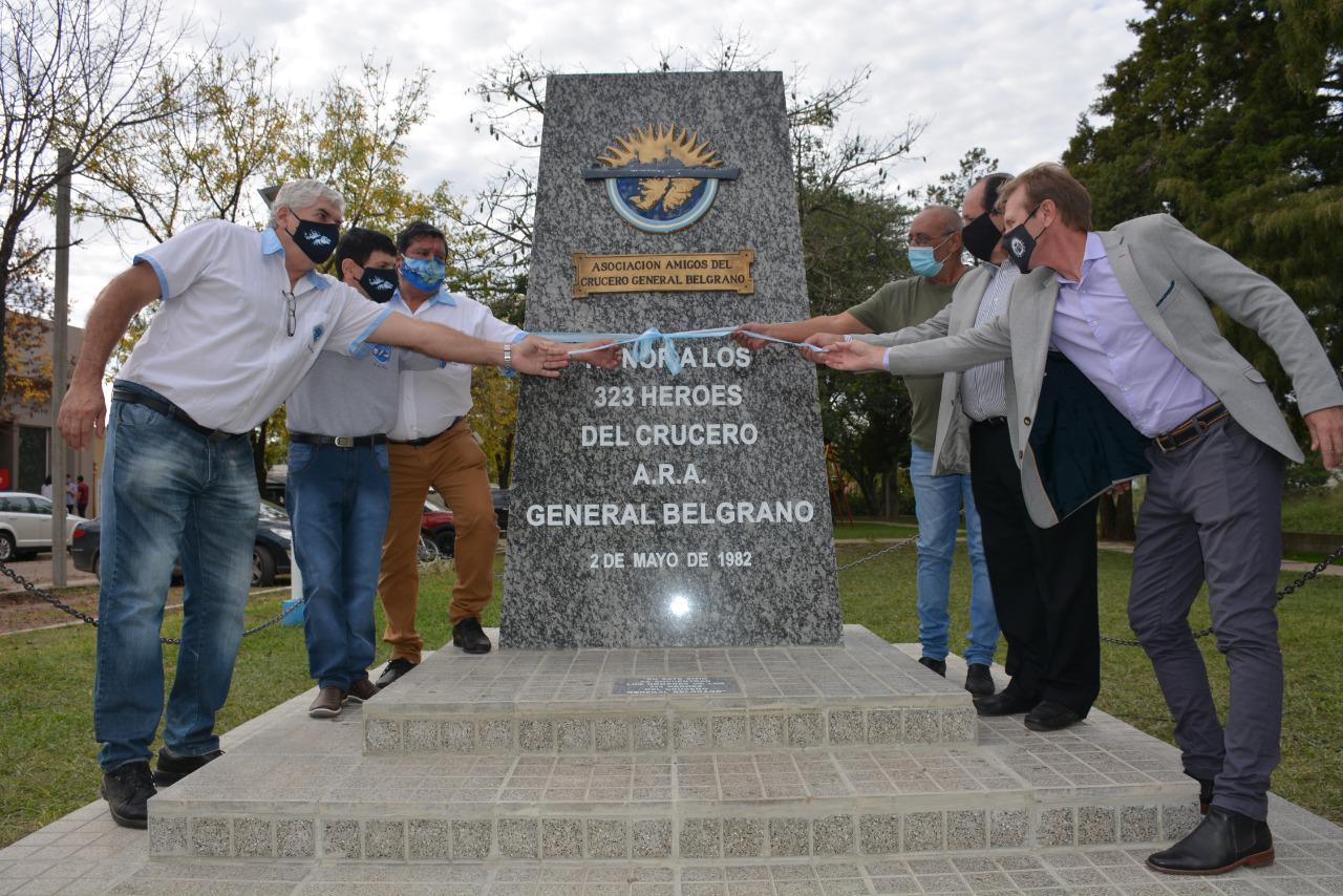 Inauguraron un monumento en honor a los tripulantes del ARA General Belgrano