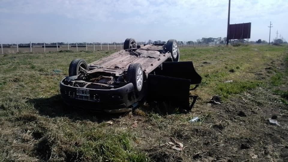 Ruta 34 y Autovía Nacional 19: hubo dos vuelcos en Susana y Angélica