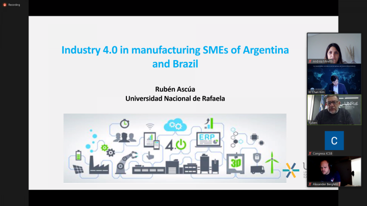 Congreso Mundial del ICSB: el rector de la UNRaf junto a colegas alemanes recibieron el premio al mejor paper de América
